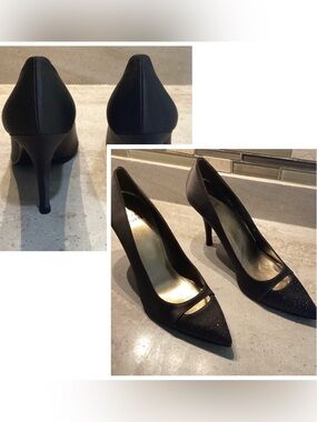 Stuart Weitzman Brown Heel Shoes w/Crystals Size 7